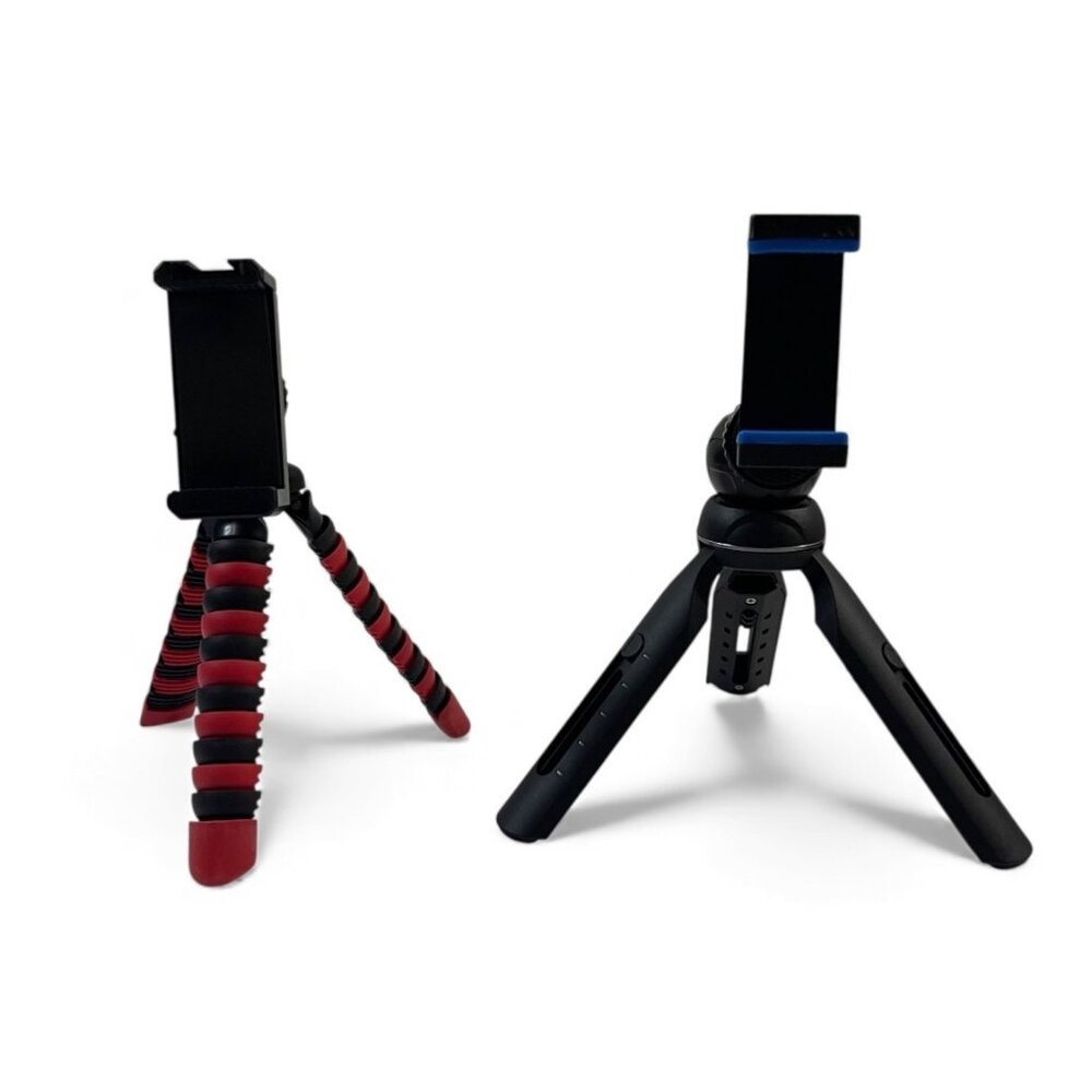 Mini Tripods With Flexible & Standard Stands, Adjustable For Smartphones